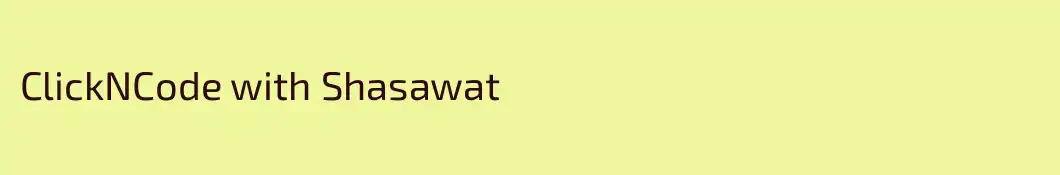 ClickNCode with Shasawat